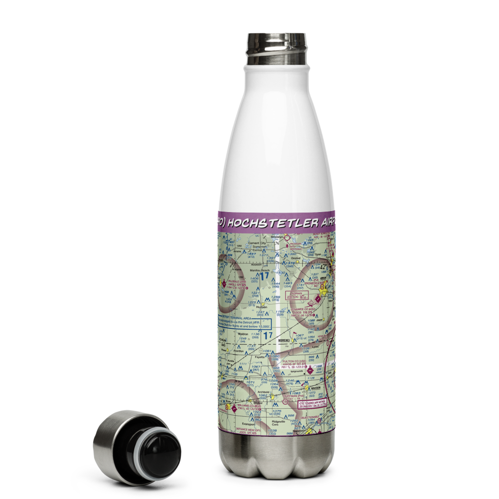 Hochstetler Airport (OH90) VFR Sectional Water Bottle 