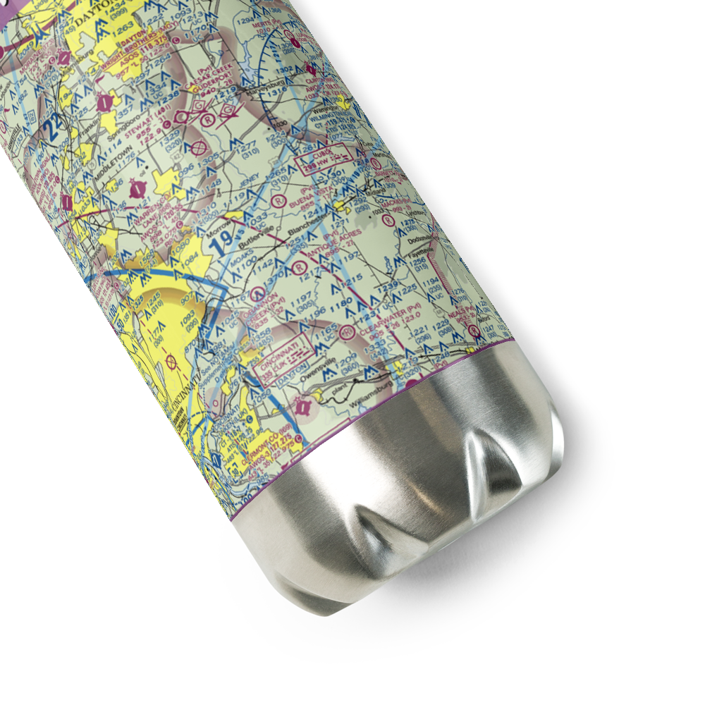 Maplewood Orchard Airport (OH95) VFR Sectional Water Bottle 