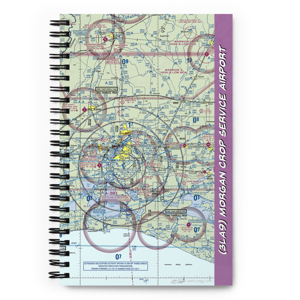Morgan Crop Service Airport (3LA9) VFR Sectional Notebook 