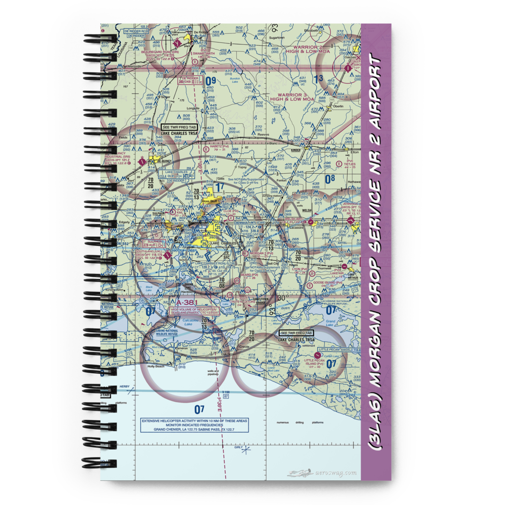Morgan Crop Service Nr 2 Airport (3LA6) VFR Sectional Notebook 