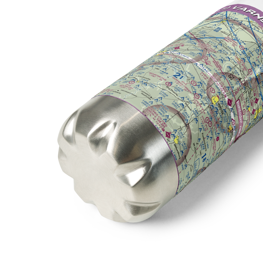 Varns Farms Airport (OI07) VFR Sectional Water Bottle 