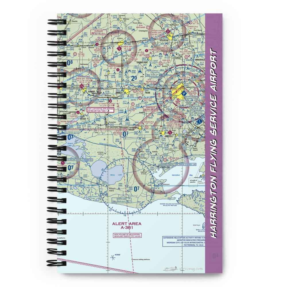 Harrington Flying Service Airport (3LA0) VFR Sectional Notebook 