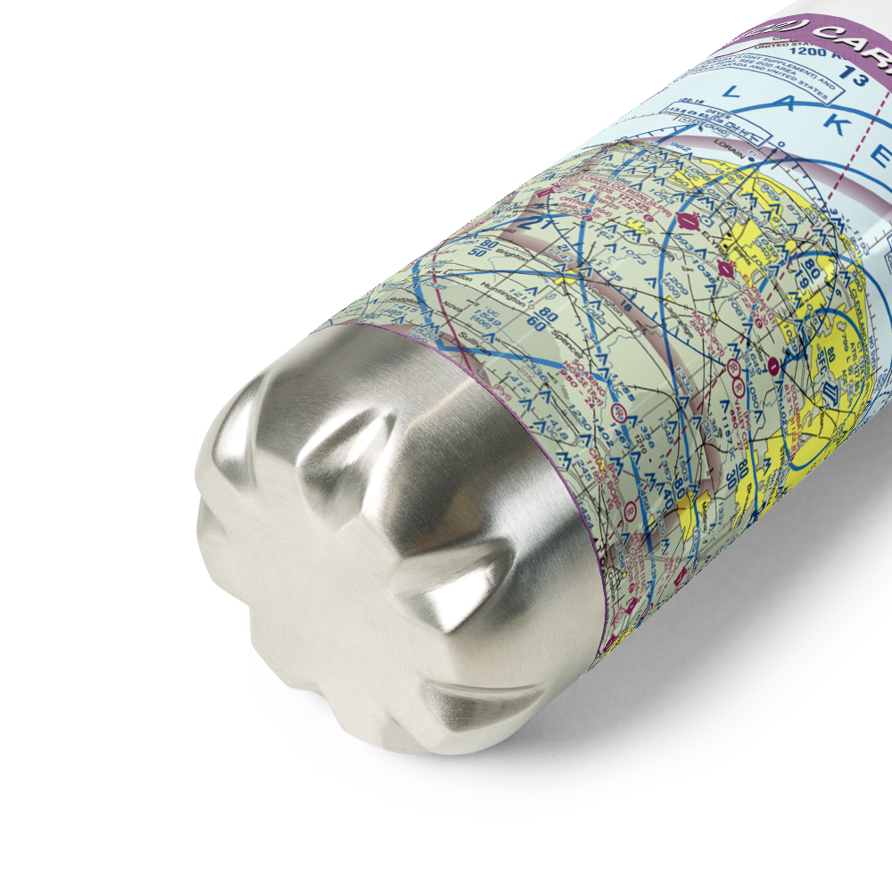 Carroll's Airport (OI22) VFR Sectional Water Bottle 