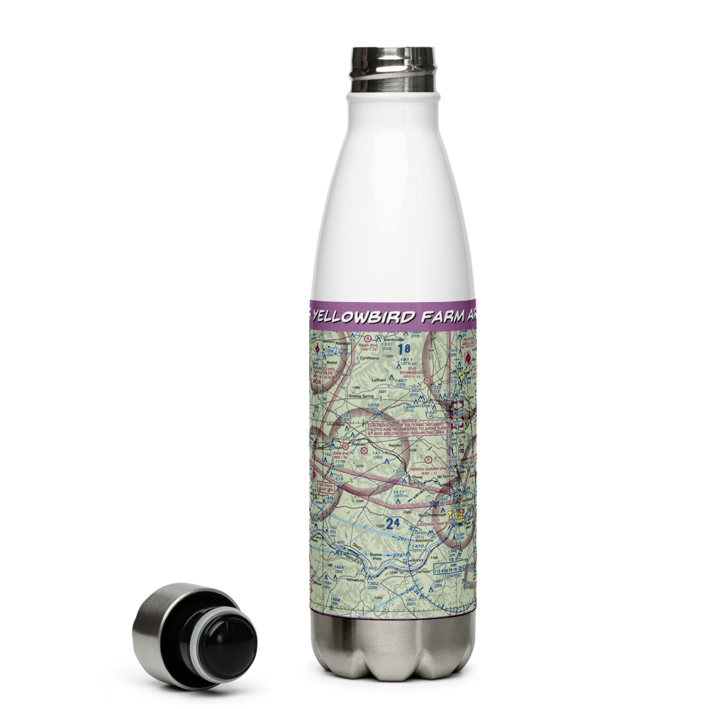 Yellowbird Farm Airport (OI29) VFR Sectional Water Bottle 