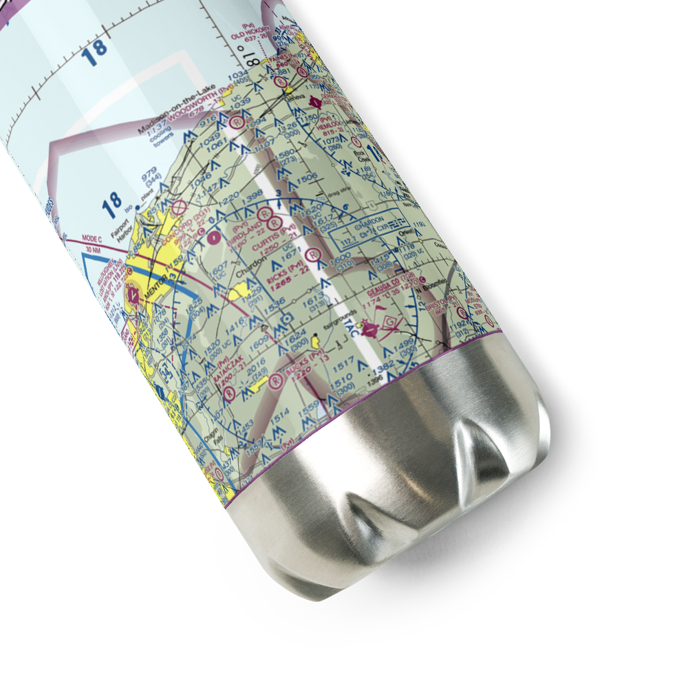 Pheasant Run Airport (OI31) VFR Sectional Water Bottle 