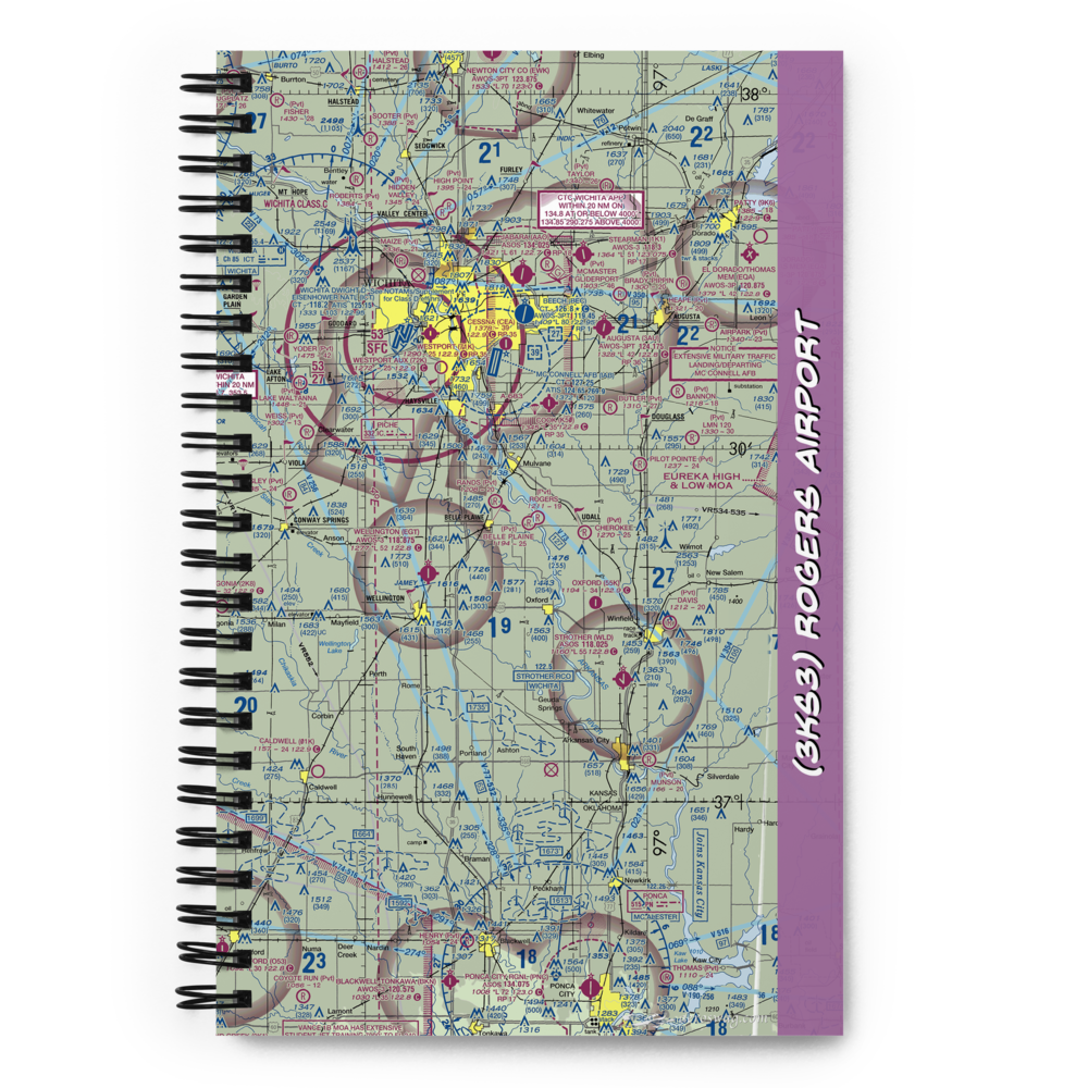 Rogers Airport (3KS3) VFR Sectional Notebook 