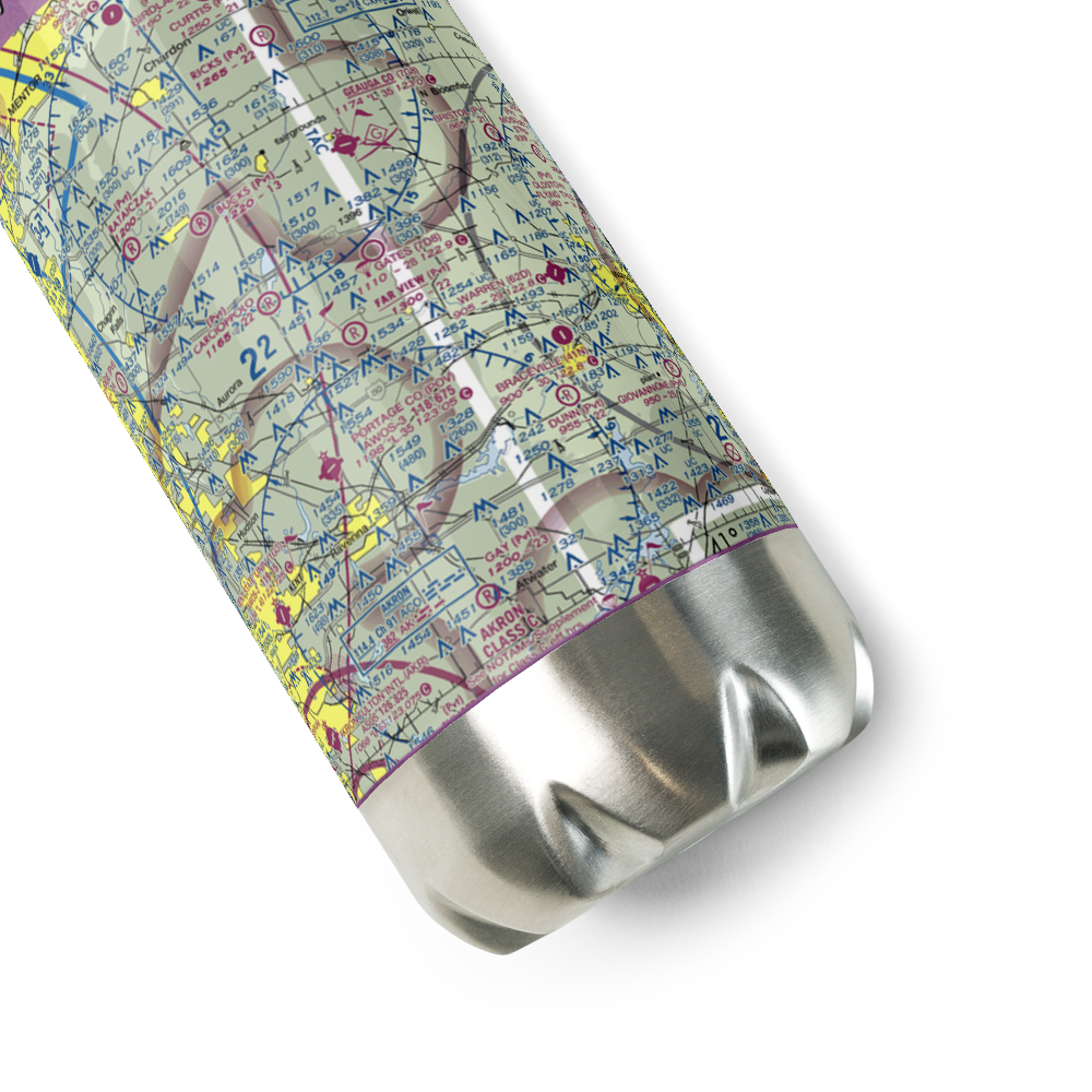 Far View Airport (OI41) VFR Sectional Water Bottle 