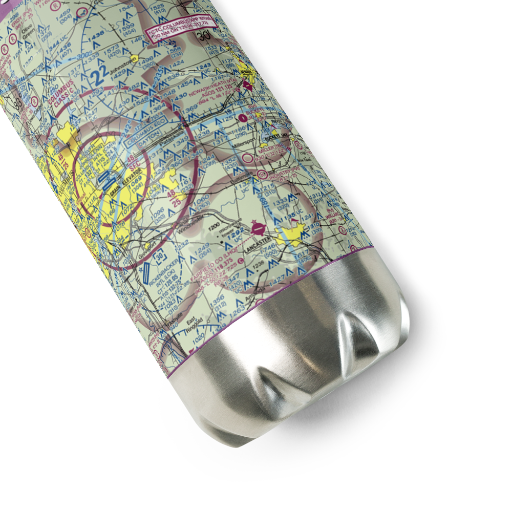 Lee's Dogpatch Airport (OI56) VFR Sectional Water Bottle 