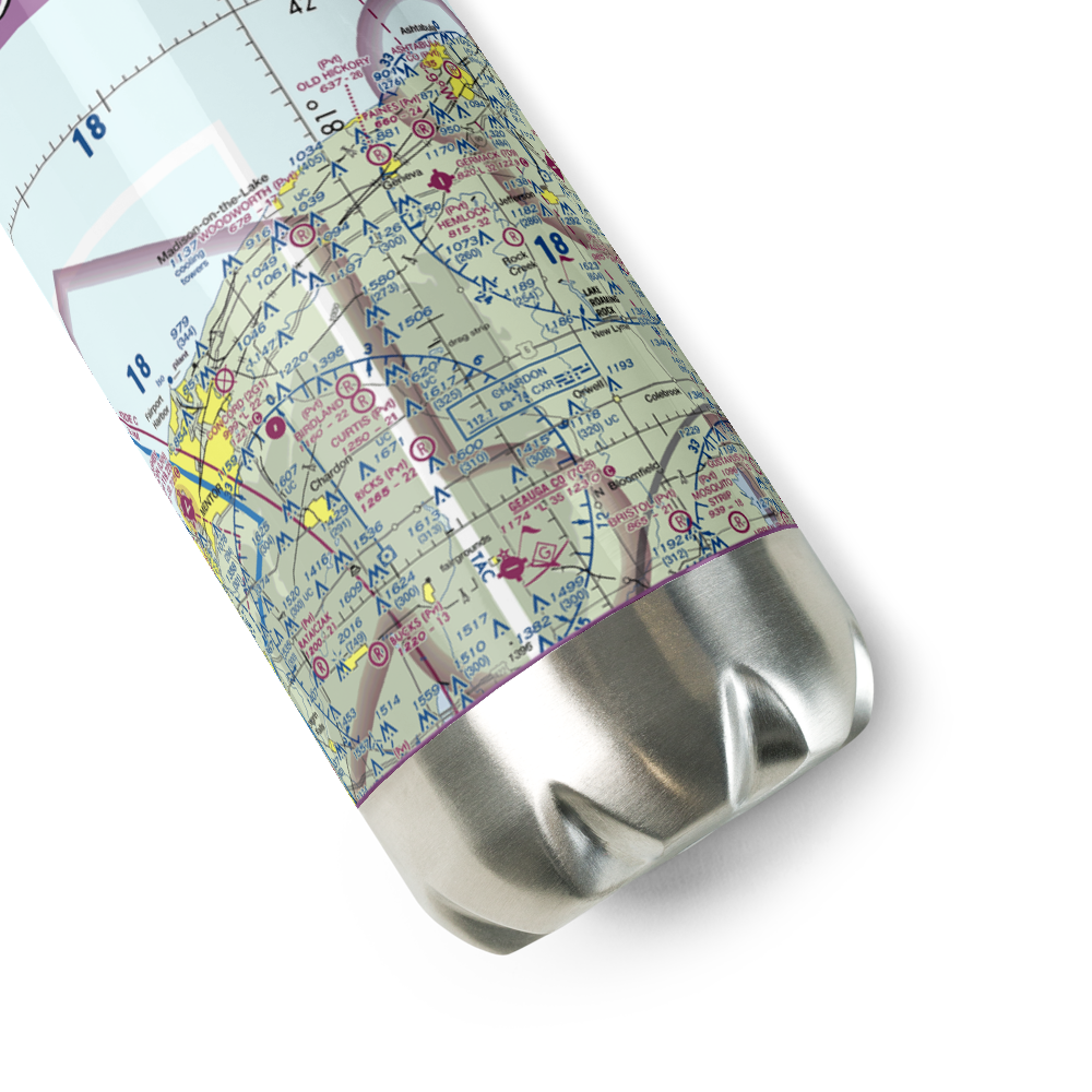 Bush Field (OI64) VFR Sectional Water Bottle 