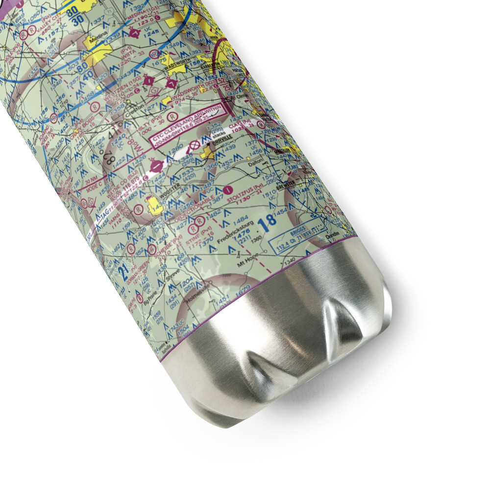 Hilty Field (OI68) VFR Sectional Water Bottle 