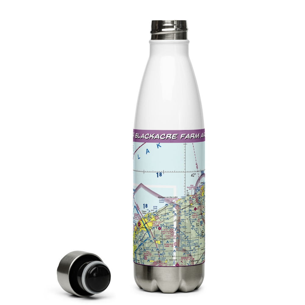 Blackacre Farm Airport (OI69) VFR Sectional Water Bottle 