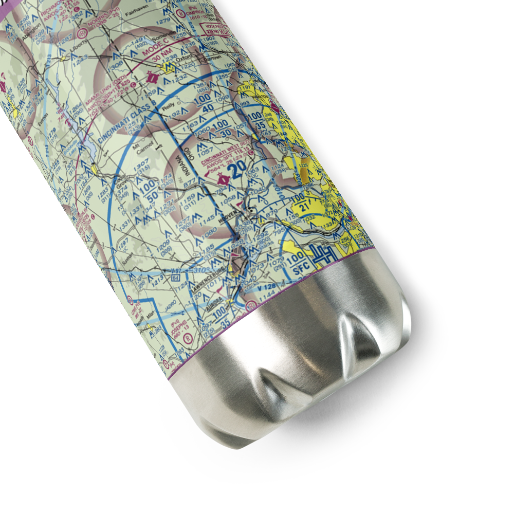 King Knoll Airport (OI84) VFR Sectional Water Bottle 