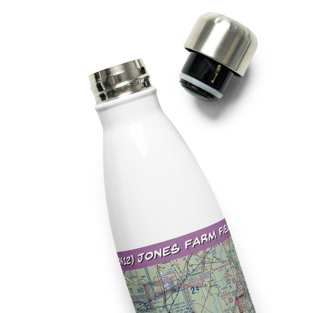 Jones Farm Field (OK12) VFR Sectional Water Bottle 