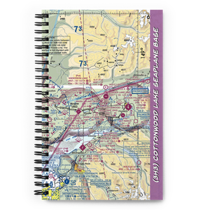 Cottonwood Lake Seaplane Base (3H3) VFR Sectional Notebook