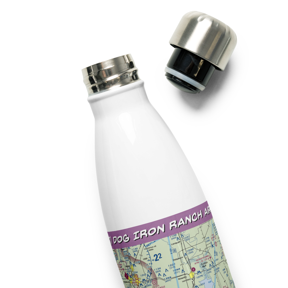 Dog Iron Ranch Airport (OK37) VFR Sectional Water Bottle 