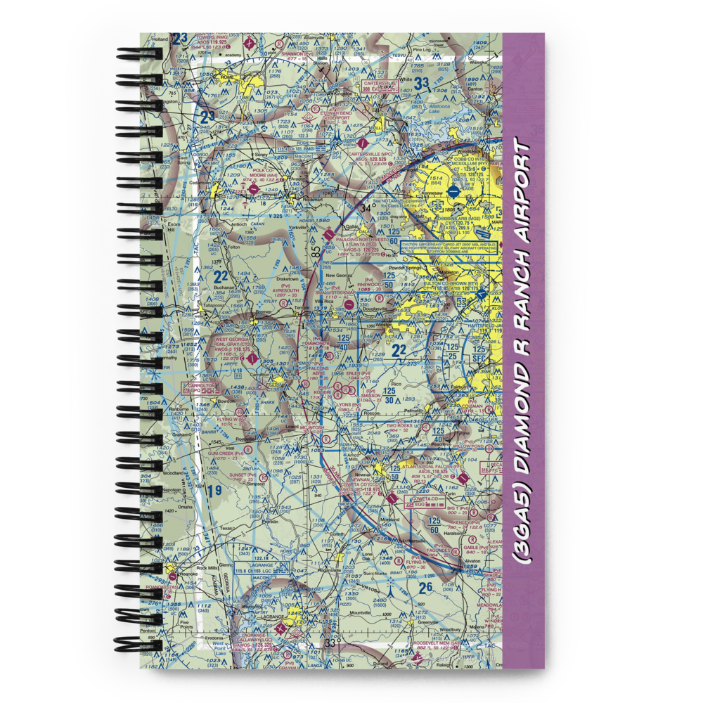 Diamond R Ranch Airport (3GA5) VFR Sectional Notebook 