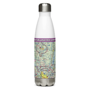 Bluestem Airport (OK58) VFR Sectional Water Bottle