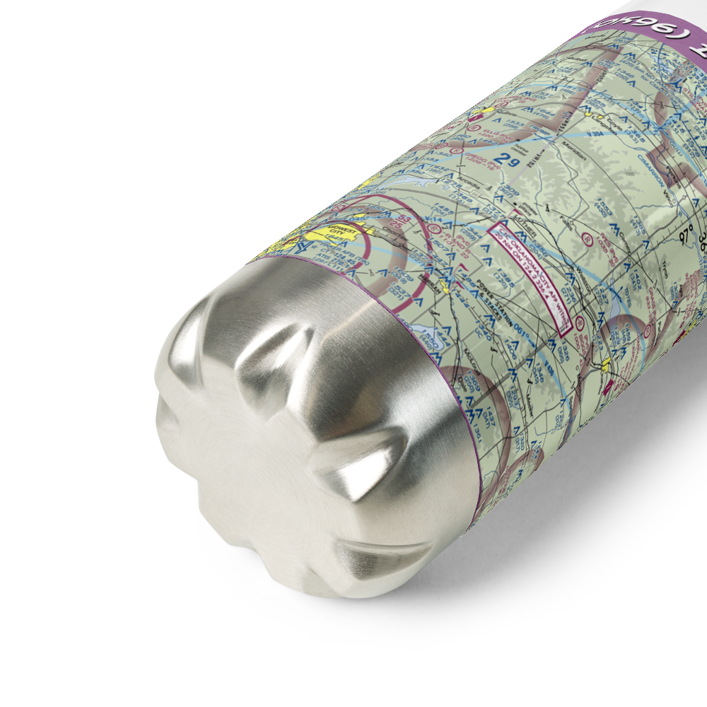 Ives Airport (OK96) VFR Sectional Water Bottle 