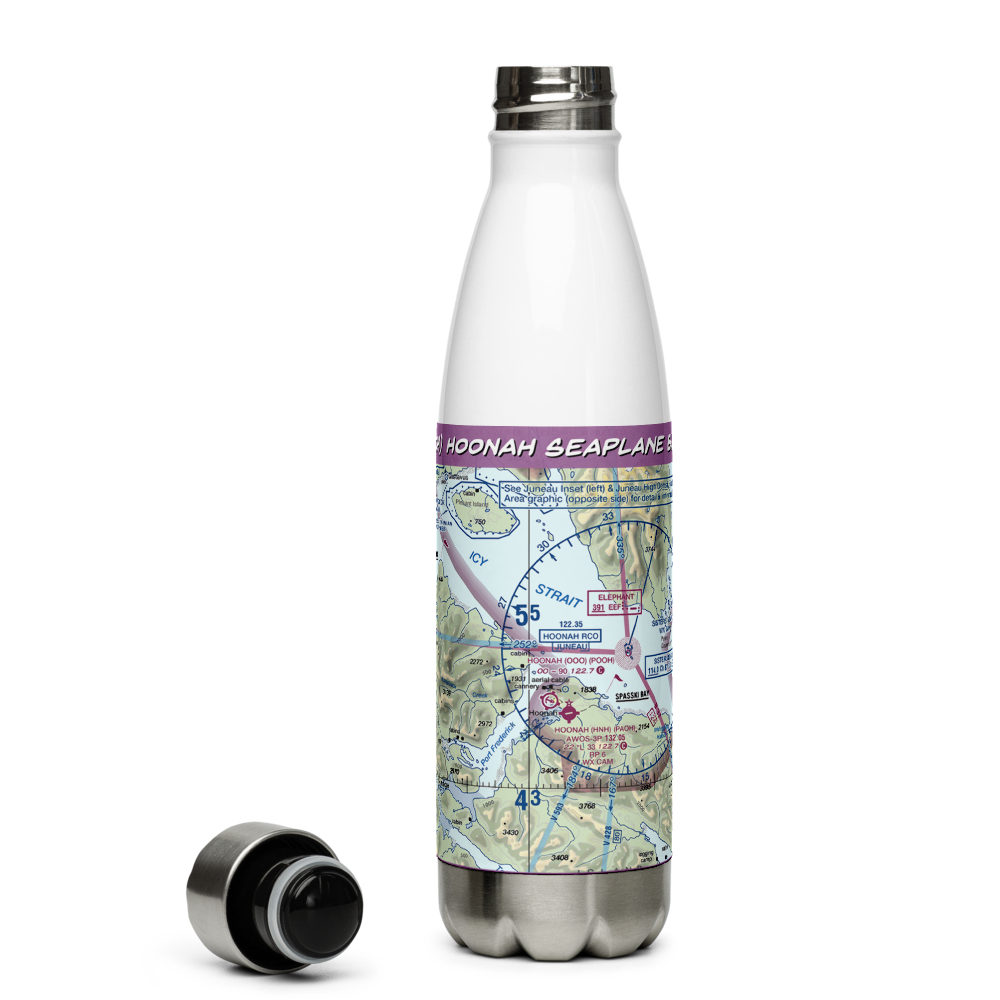 Hoonah Seaplane Base (OOH) VFR Sectional Water Bottle 