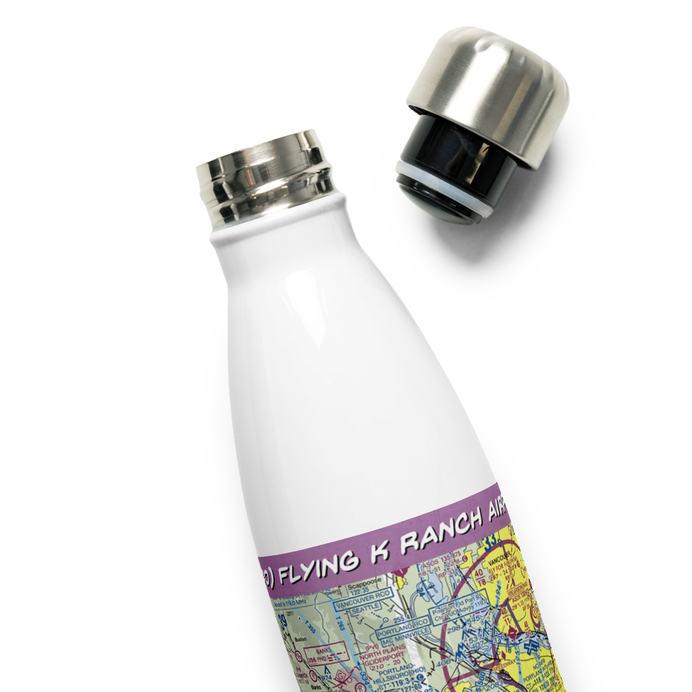 Flying K Ranch Airport (OR00) VFR Sectional Water Bottle 
