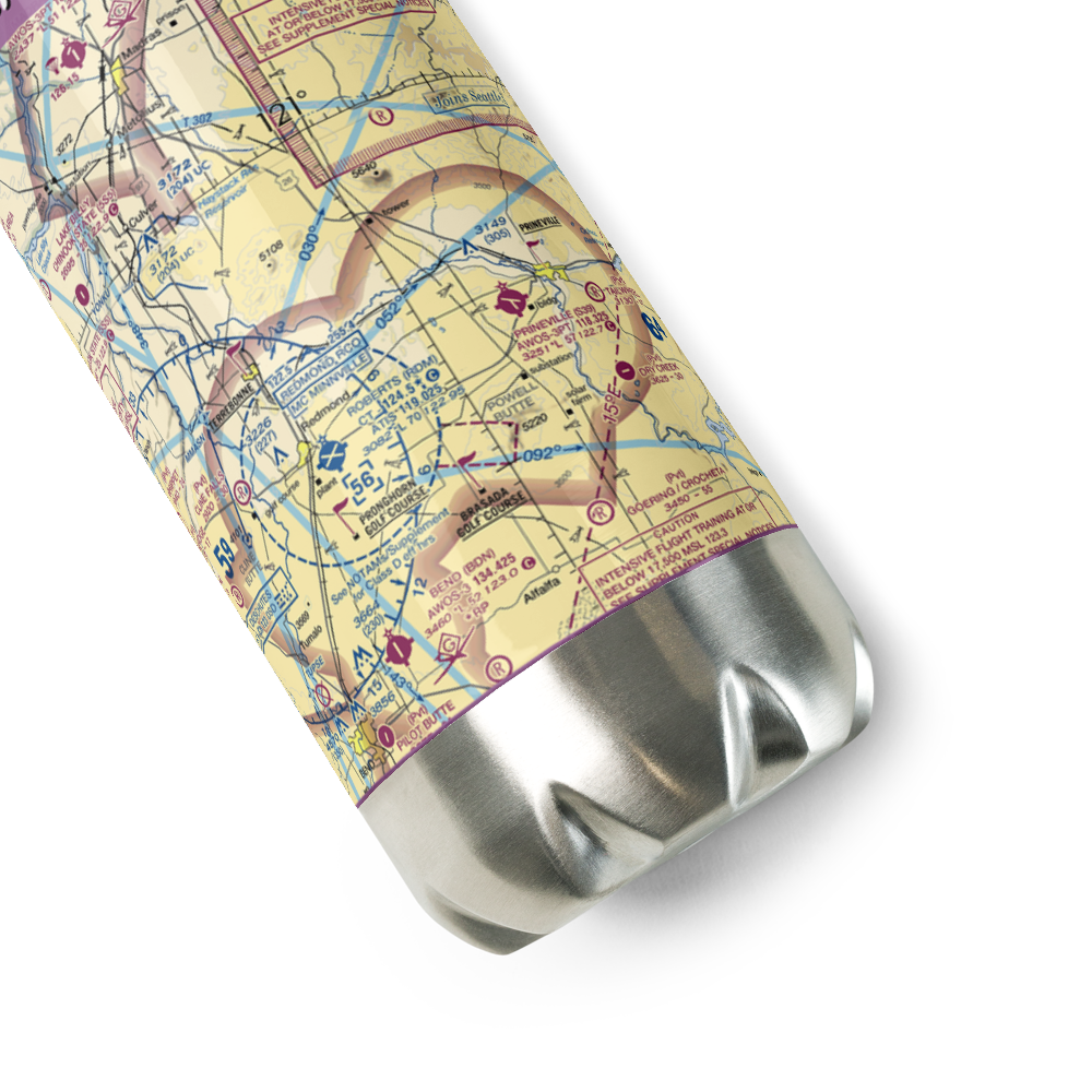 River Run Ranch Airport (OR02) VFR Sectional Water Bottle 