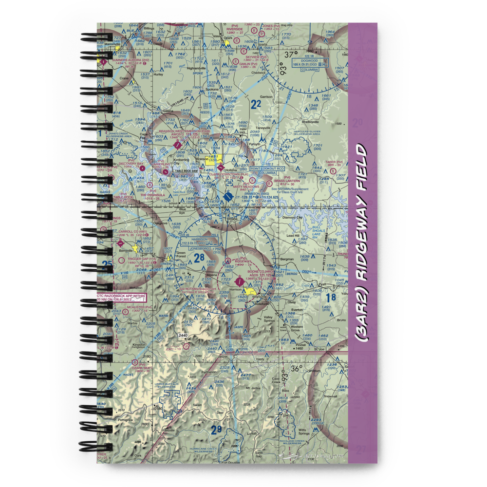 Ridgeway Field (3AR2) VFR Sectional Notebook 