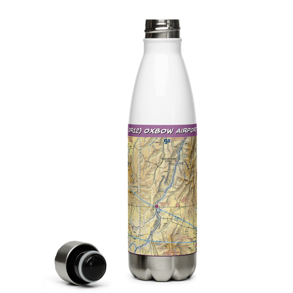 Oxbow Airport (OR12) VFR Sectional Water Bottle 