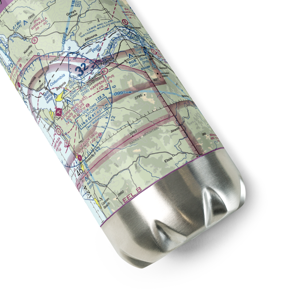 Karpens Airport (OR23) VFR Sectional Water Bottle 