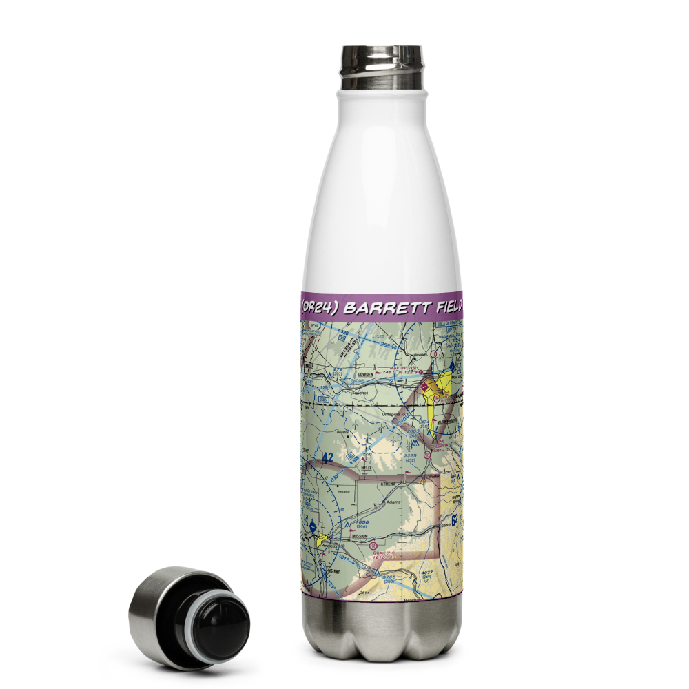 Barrett Field (OR24) VFR Sectional Water Bottle 