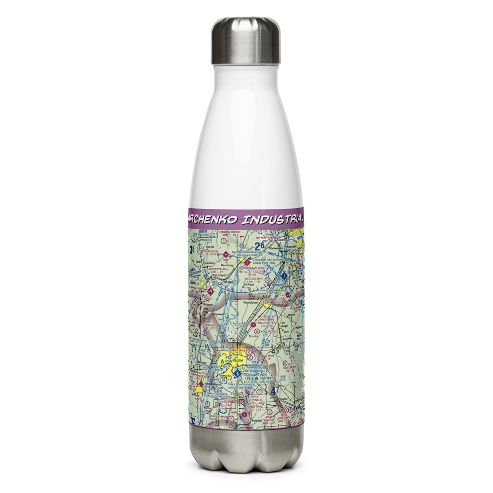 Harchenko Industrial Airport (OR38) VFR Sectional Water Bottle 