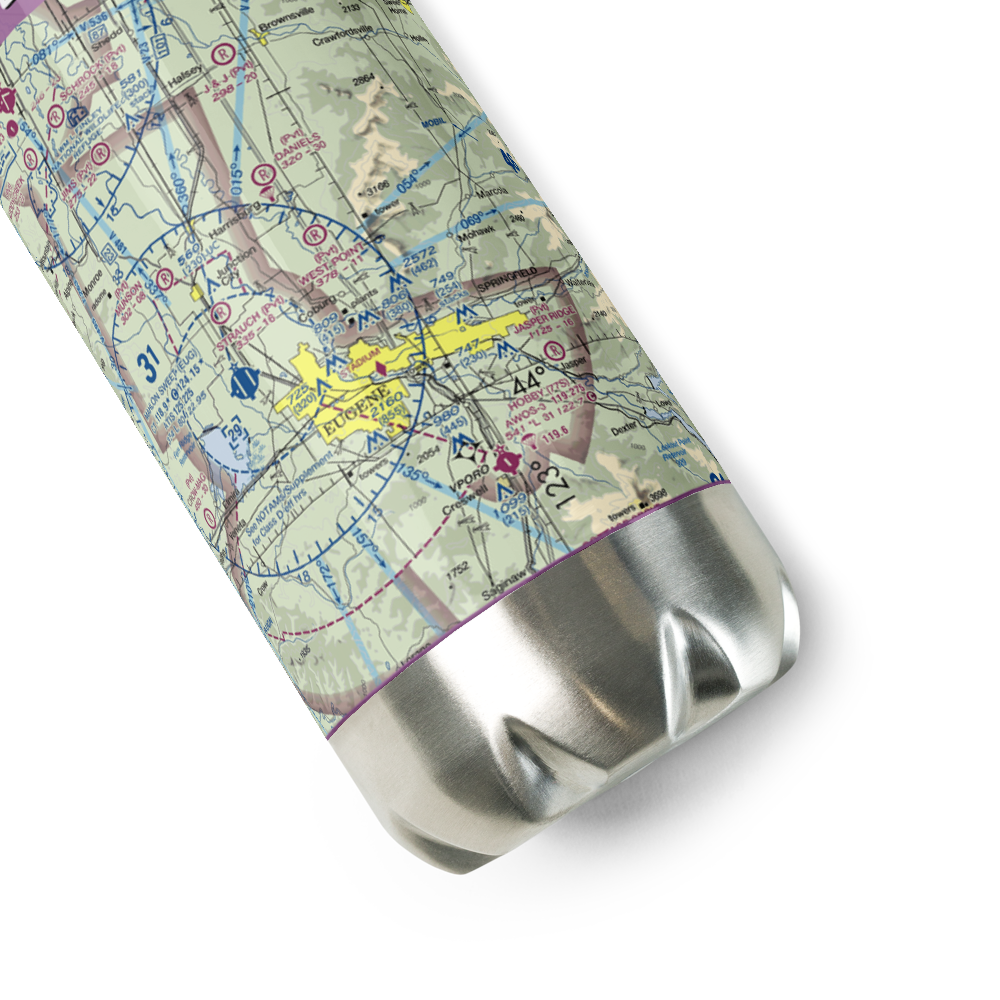 West Point Airport (OR45) VFR Sectional Water Bottle 