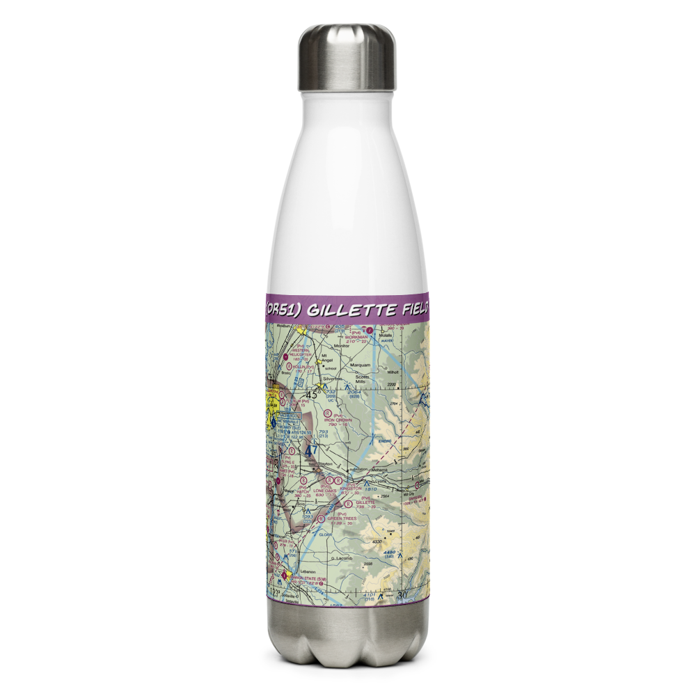 Gillette Field (OR51) VFR Sectional Water Bottle 