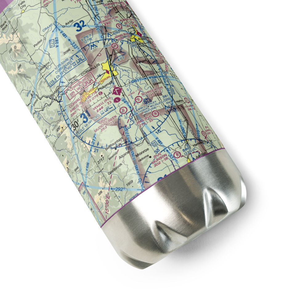 Venell Airport (OR52) VFR Sectional Water Bottle 