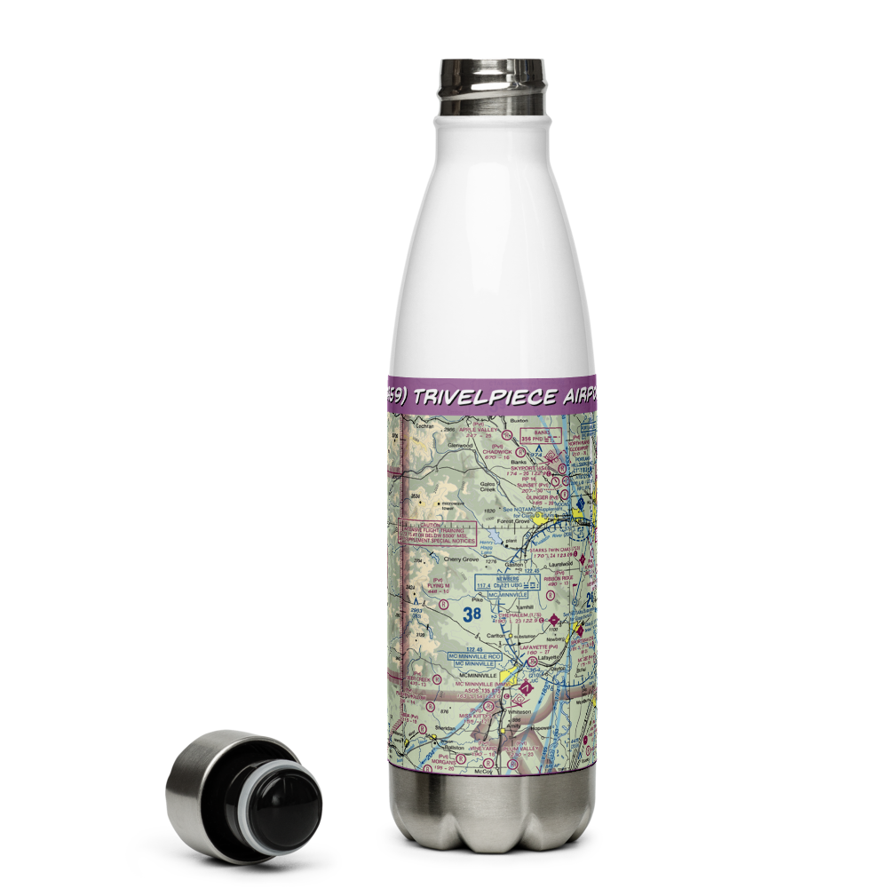 Trivelpiece Airport (OR59) VFR Sectional Water Bottle 