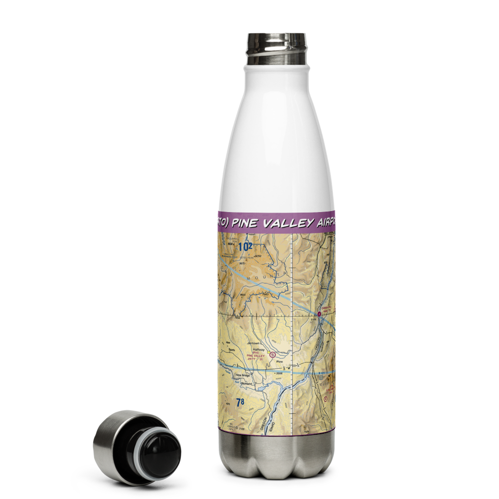 Pine Valley Airport (OR70) VFR Sectional Water Bottle 