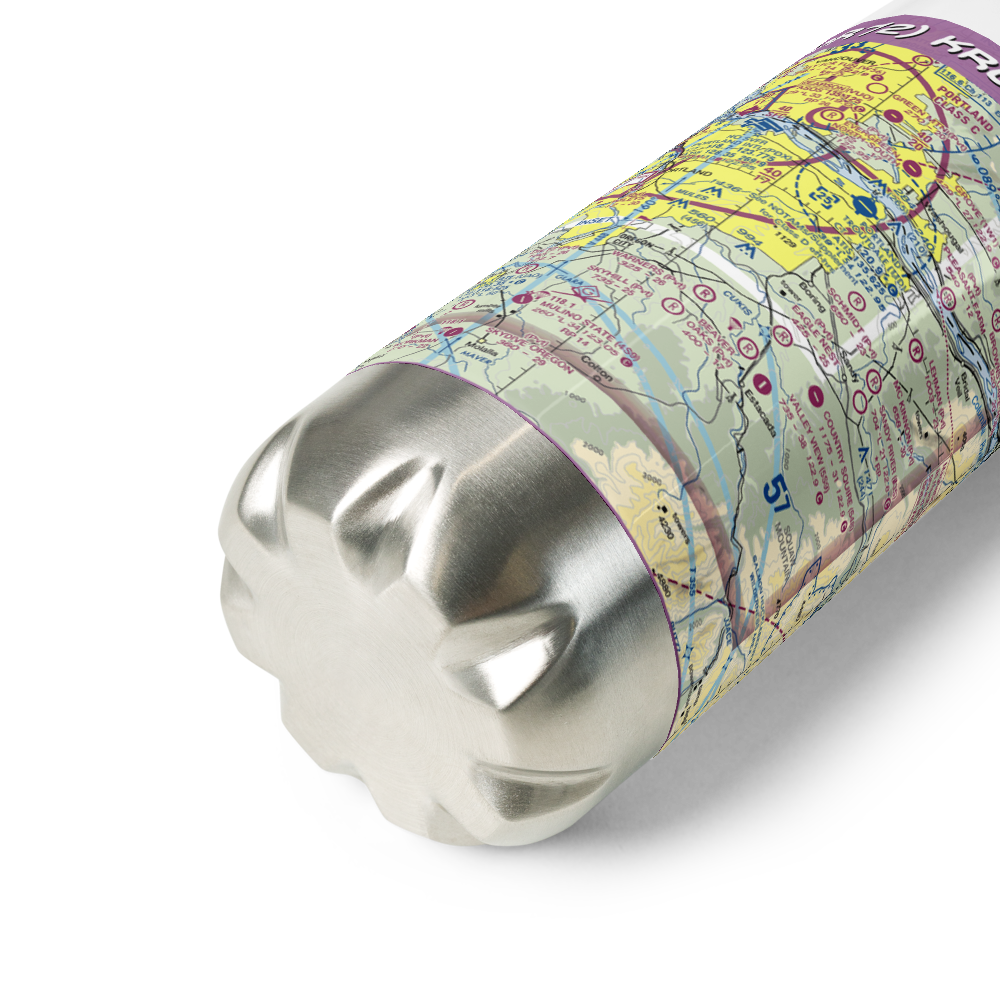 Krueger Airport (OR72) VFR Sectional Water Bottle 