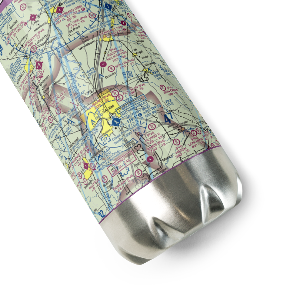 Blue Skies Farm Airport (OR87) VFR Sectional Water Bottle 
