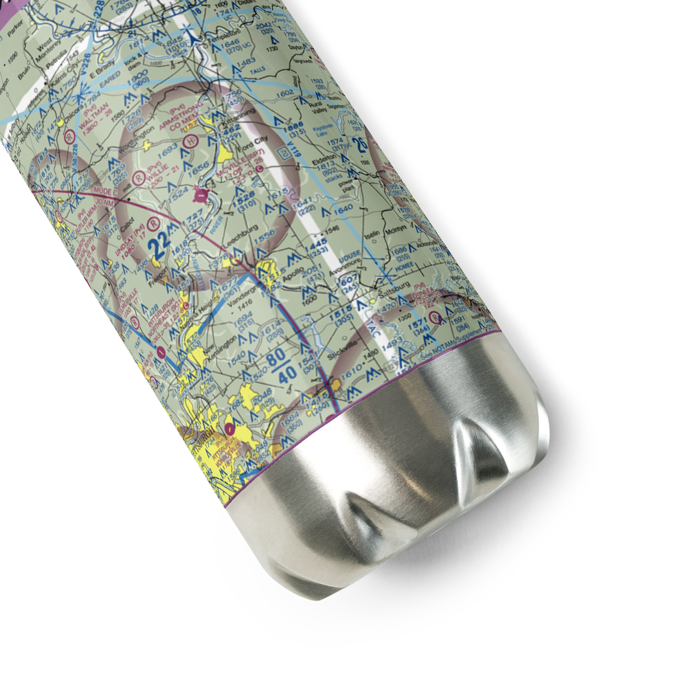 Mc Ville Airport (P37) VFR Sectional Water Bottle 