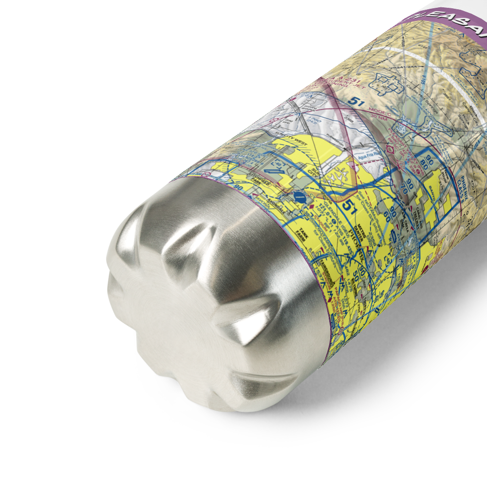 Pleasant Valley Airport (P48) VFR Sectional Water Bottle 