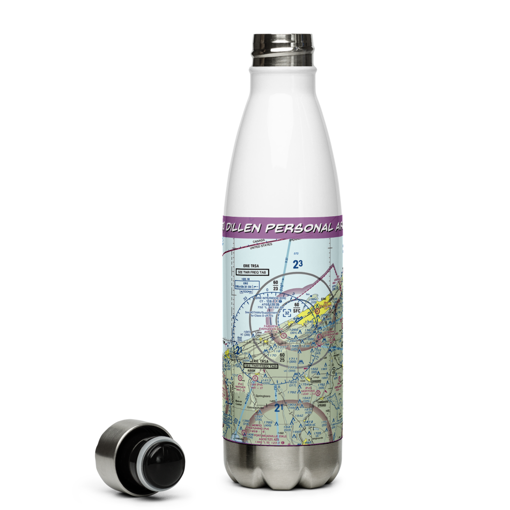 Dillen Personal Airport (PA02) VFR Sectional Water Bottle 
