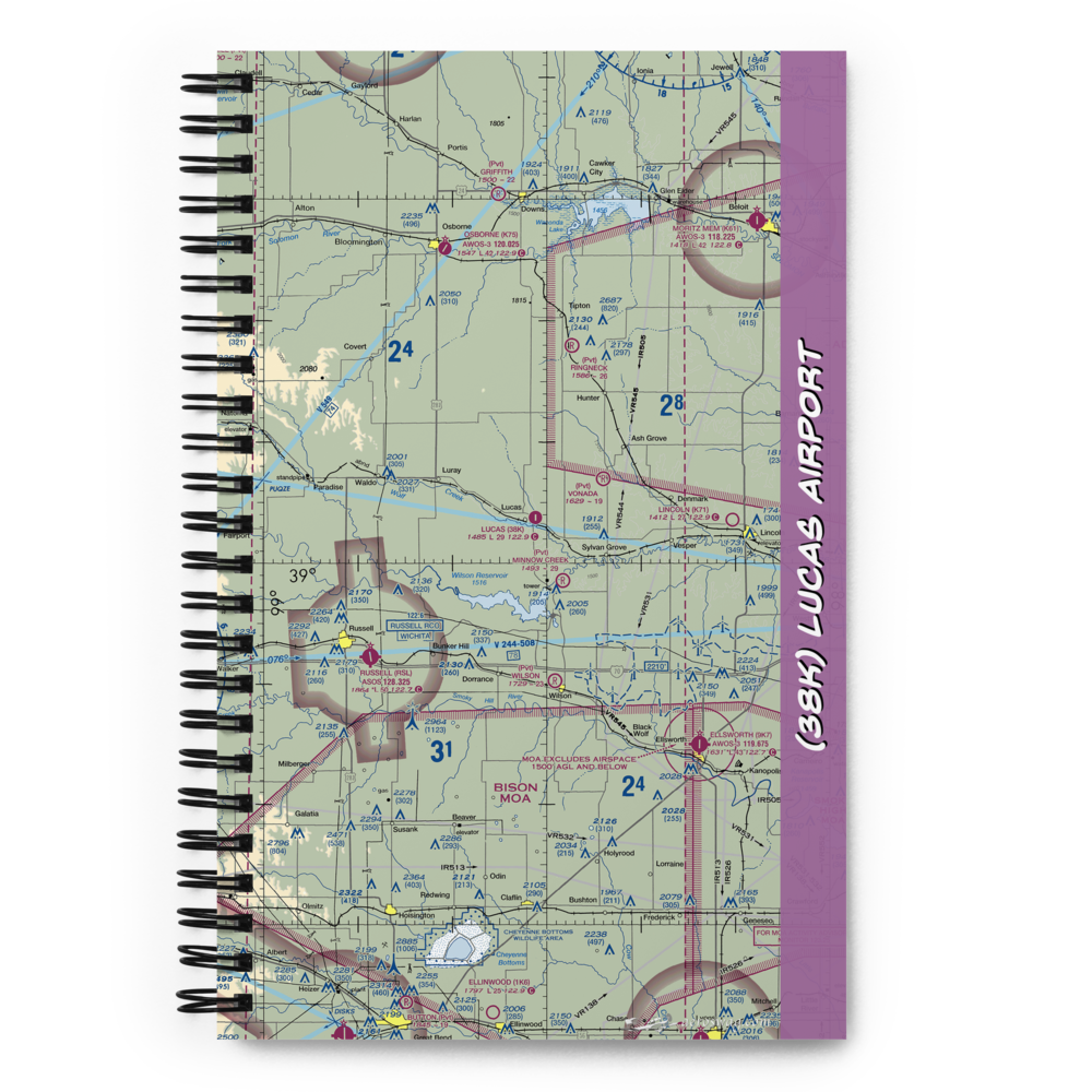 Lucas Airport (38K) VFR Sectional Notebook 