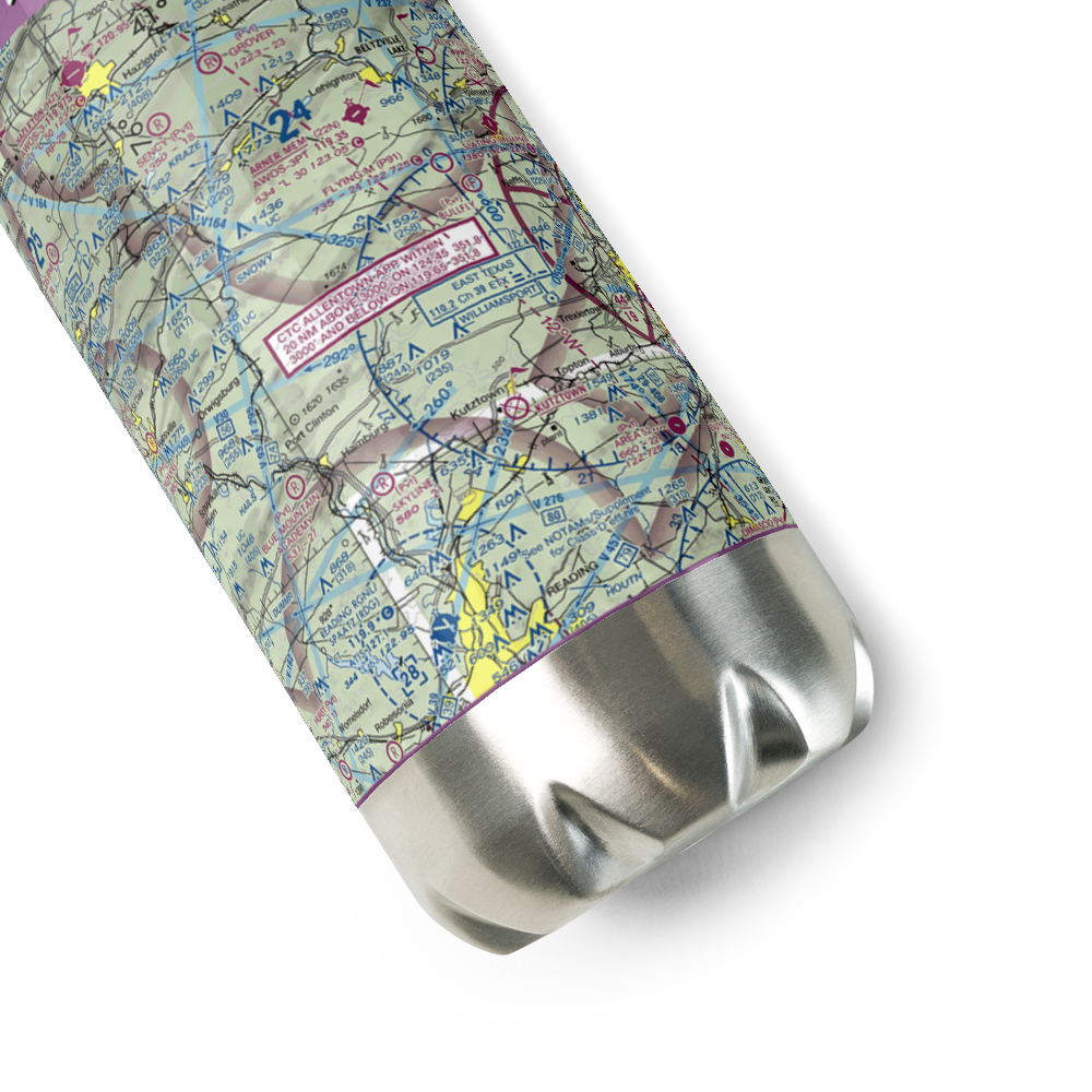 Cuatros Vientos Airport (PA25) VFR Sectional Water Bottle 