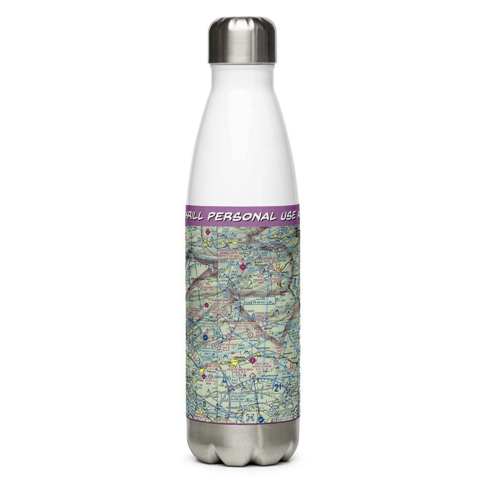 Krill Personal Use Airport (PA86) VFR Sectional Water Bottle 