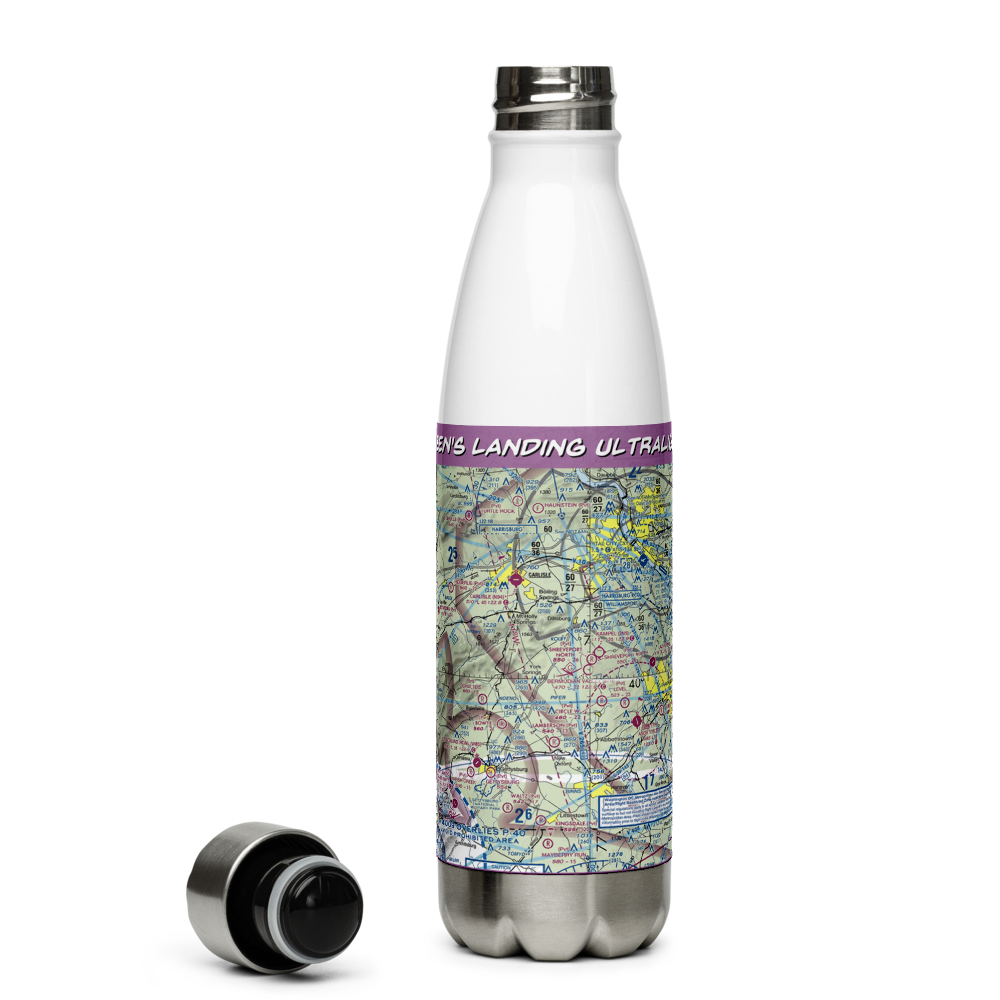 Ben's Landing Ultralightport (PA89) VFR Sectional Water Bottle 