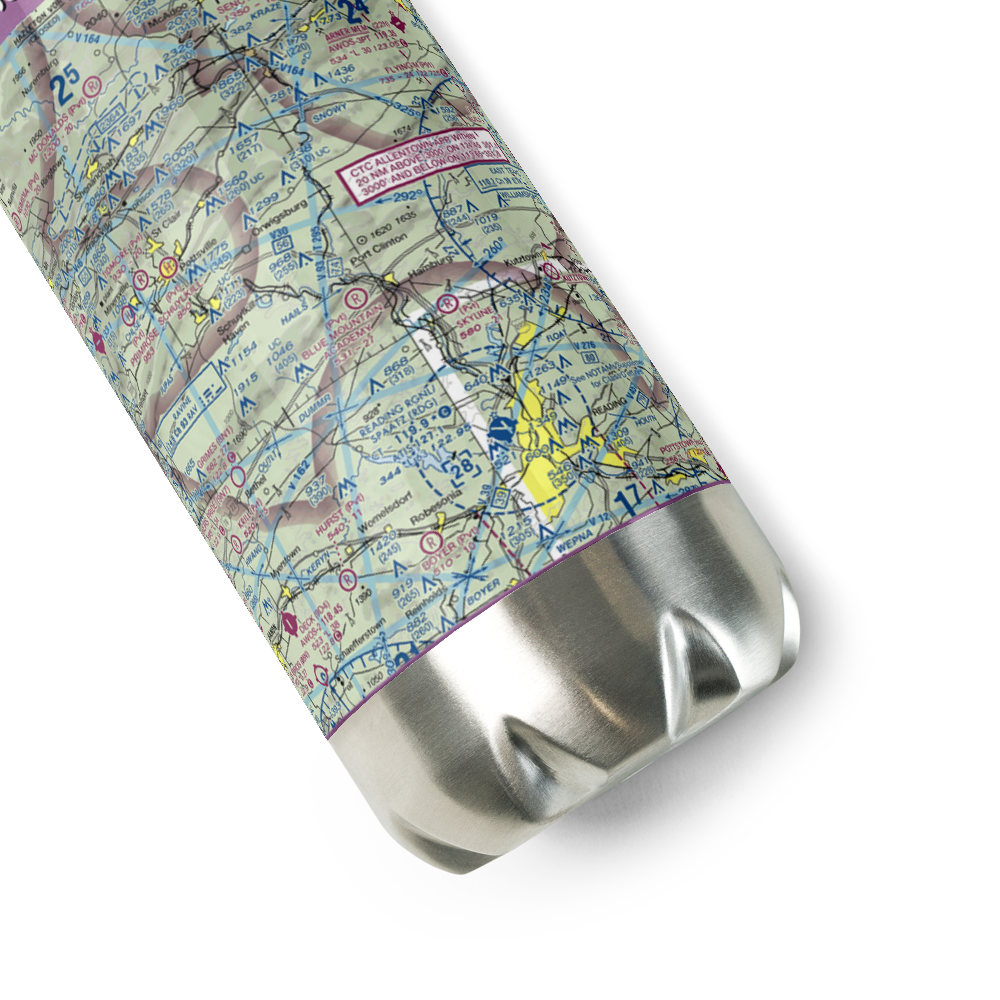 Blue Mountain Academy (Private) Airport (PA92) VFR Sectional Water Bottle 
