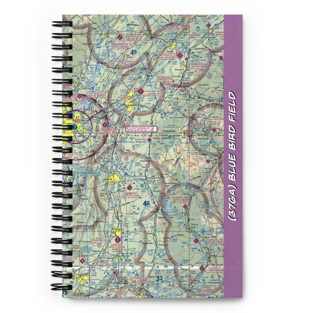 Blue Bird Field (37GA) VFR Sectional Notebook 