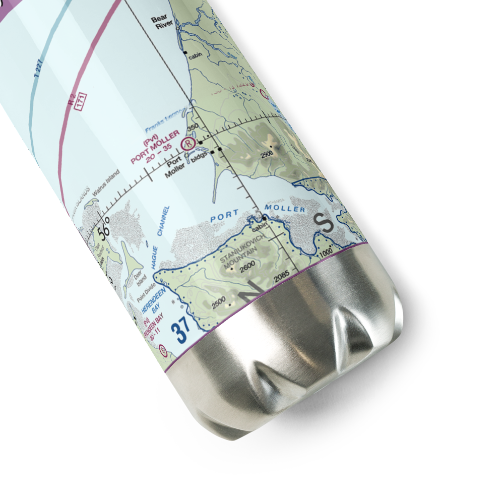 Port Moller Airport (1AK3) VFR Sectional Water Bottle 