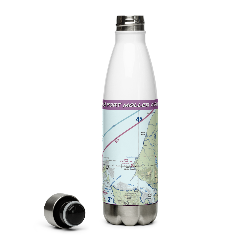 Port Moller Airport (1AK3) VFR Sectional Water Bottle 