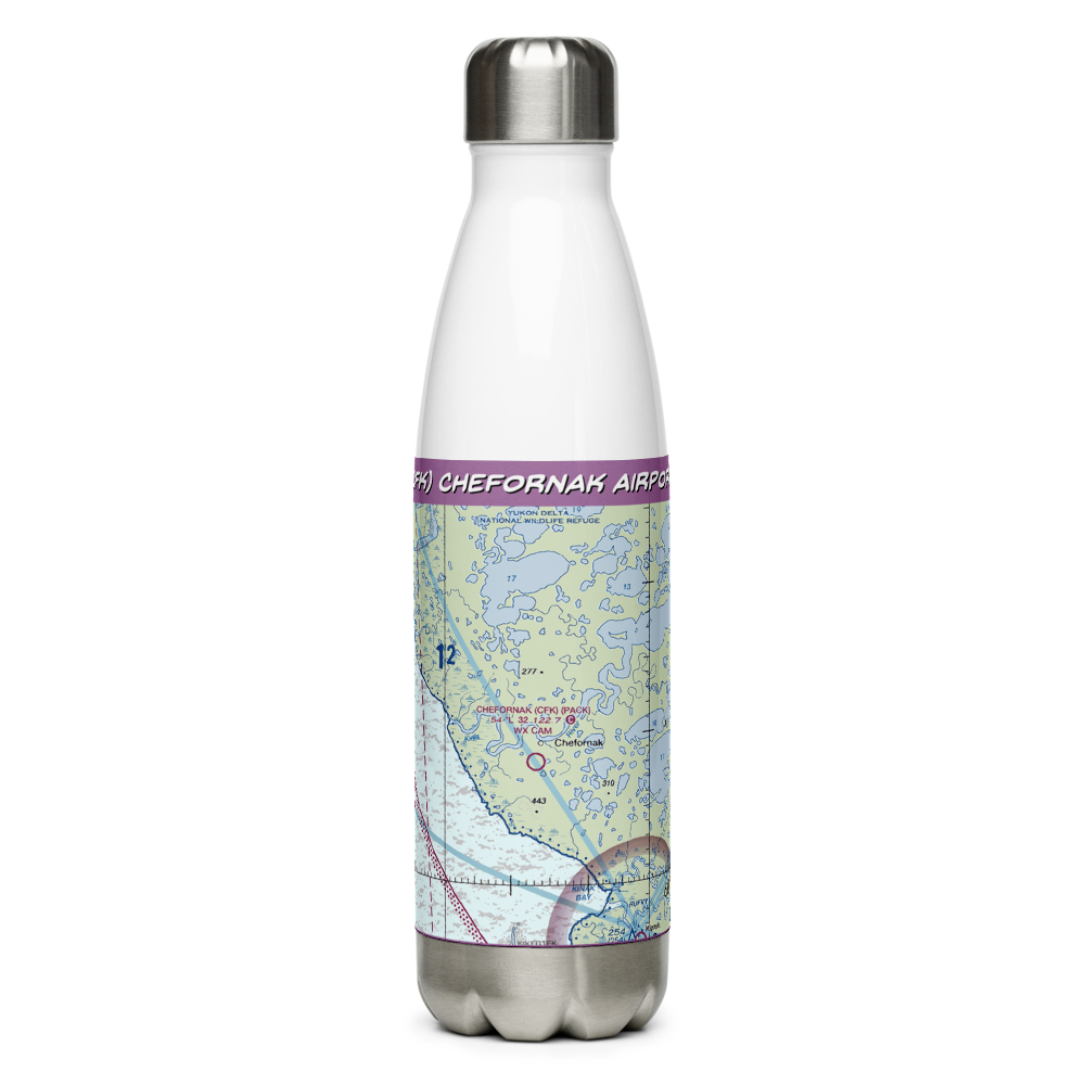 Chefornak Airport (CFK) VFR Sectional Water Bottle 