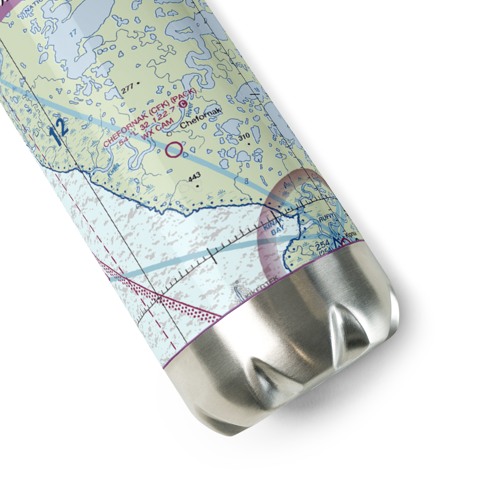 Chefornak Airport (CFK) VFR Sectional Water Bottle 
